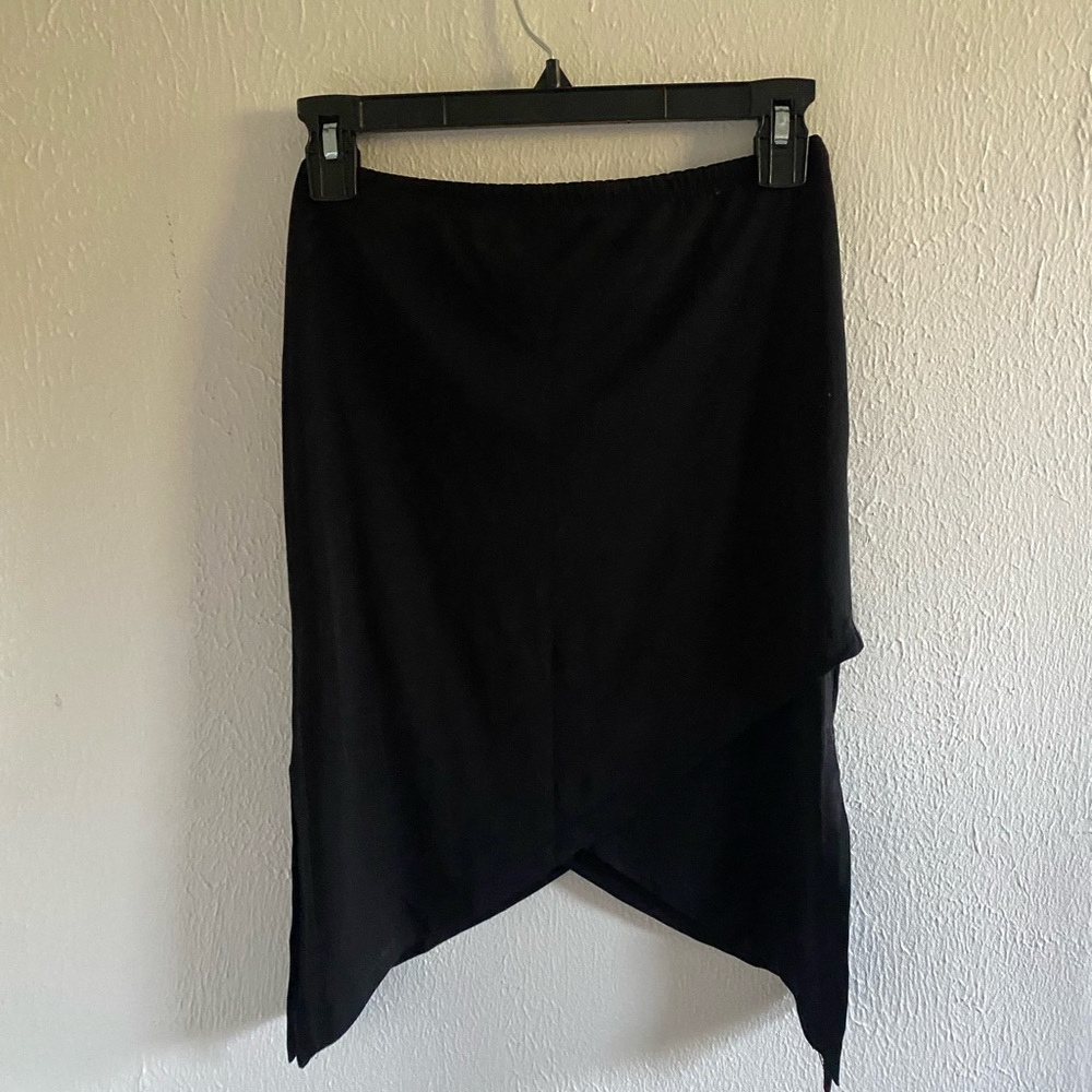 Black Asymmetrical Skirt